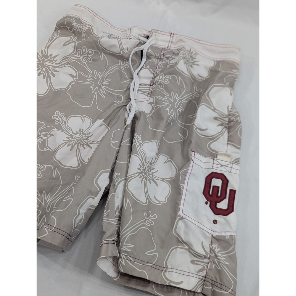 Men's G111 By‎ Carl Banks  Tropical Swim Trunks Oklahoma Sooners Size XL
